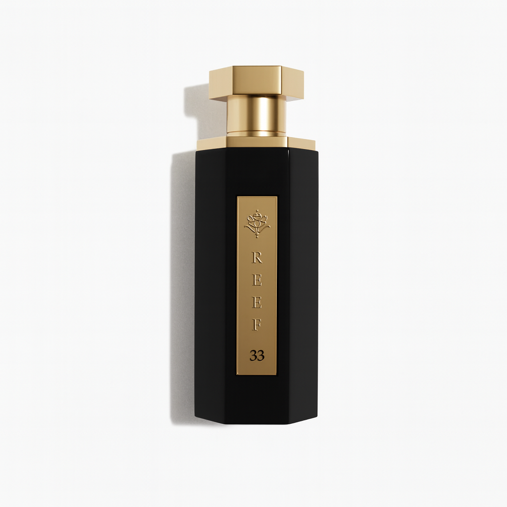 Reef 33 eau de parfum 100 ml luksuriøs nicheparfume med safran i topnoten, rosmarin i hjertet og oud-vanilje i basen